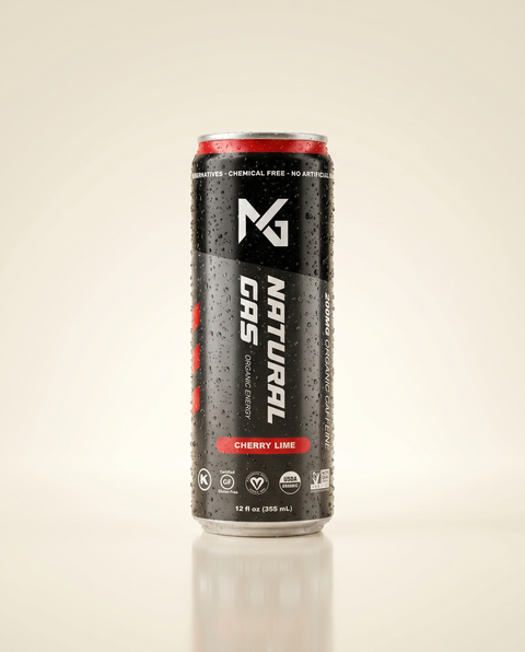Natural Gas Cherry Lime organic energy drink can