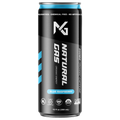 Natural Gas Blue Raspberry Organic Energy Drink – 12 fl oz can with bold blue accents, 200mg organic caffeine, USDA Organic, Non-GMO, Gluten-Free, Vegan Certified, and zero artificial sugar.